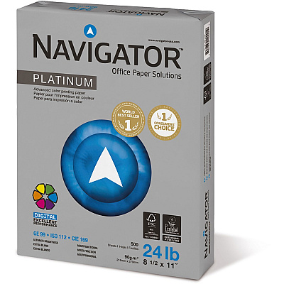 Navigator Platinum Superior Productivity Multipurpose Paper - Silky Touch - Bright White (SNANPL1124)