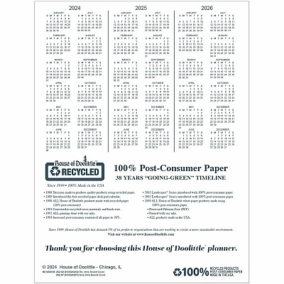 House of Doolittle Embossed Cover 14-month Monthly Planner (HOD262602)
