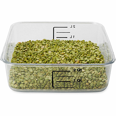 Rubbermaid Commercial Space Saving Square Container (RCP630200CLR)