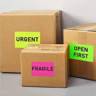 Avery Neon Shipping Labels, 5-1/2" x 8-1/2" , 200 Labels (AVE5948)