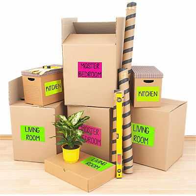 Avery Neon Shipping Labels, 5-1/2" x 8-1/2" , 200 Labels (AVE5952)