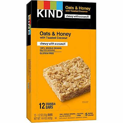 KIND Oats & Honey with Toasted Coconut Healthy Grains Bars (KND18080)