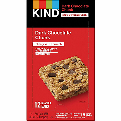 KIND Dark Chocolate Chunk Healthy Grains Bars (KND18082)