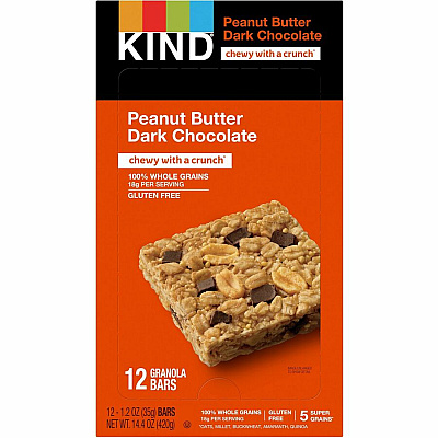 KIND Healthy Grain Peanut Butter Dark Chocolate 15ct (KND18083)