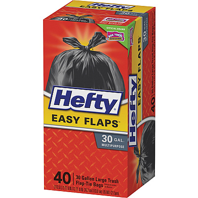 Hefty Easy Flaps 30-gallon Large Trash Bags (RFPE27744)