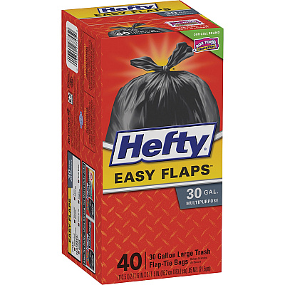 Hefty Easy Flaps 30-gallon Large Trash Bags (RFPE27744)