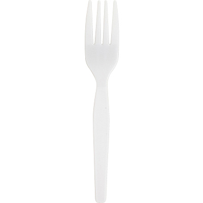 Genuine Joe Heavyweight White Plastic Forks (GJO0010430CT)