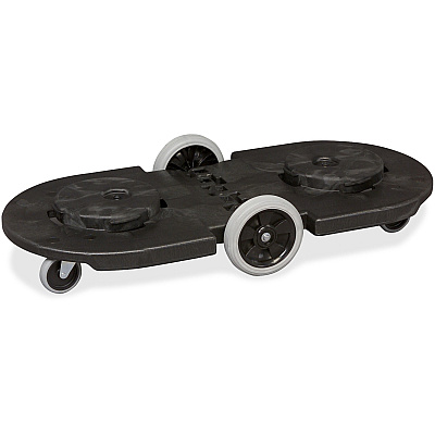 Rubbermaid Commercial Brute Tandem Dolly for 2620, 2632, 2643, 2655, 3526, 3536 Containers (RCP264600BK)