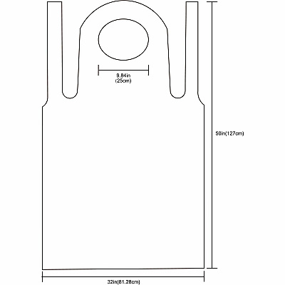 Genuine Joe 50" Disposable Poly Apron (GJO85141)