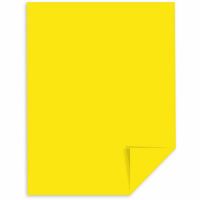 Exact Brights Smooth Colored Paper - Yellow (WAU26701)