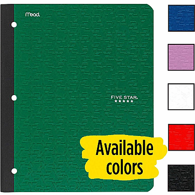 Five Star 11" 1-subject Wireless Notebook (MEA09294)