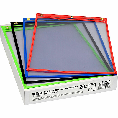 C-Line Super Heavyweight Plus Shop Ticket Holder, Stitched (CLI50920)