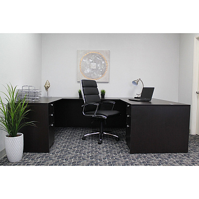 BOSS Contemporary Executive Highback In Caressoft Plus (B9471BK)