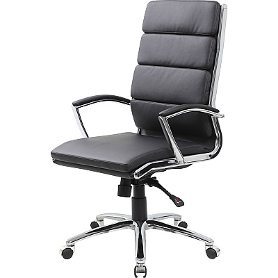 BOSS Contemporary Executive Highback In Caressoft Plus (B9471BK)