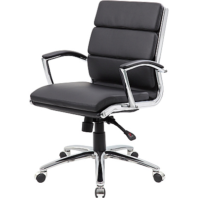 BOSS Contemporary Executive Midback In Caressoft Plus (B9476BK)