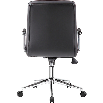 BOSS Modern Office Chair with Chrome Arms (B331BK)
