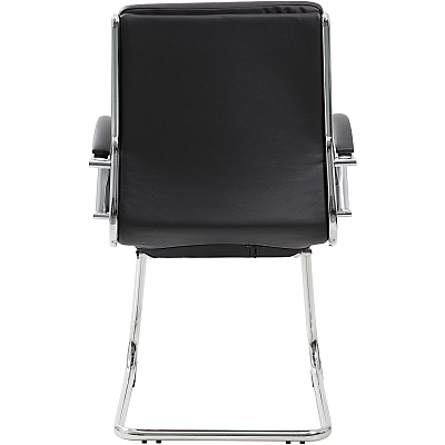 BOSS Contemporary Executive Guest Chair In Caressoft Plus (B9479BK)