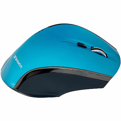 Verbatim Wireless Desktop 8-Button Deluxe Blue LED Mouse - Blue (99019)