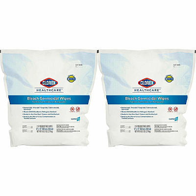 Clorox Healthcare Bleach Germicidal Wipes Refill (CLO30359CT)