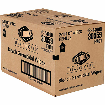 Clorox Healthcare Bleach Germicidal Wipes Refill (CLO30359CT)