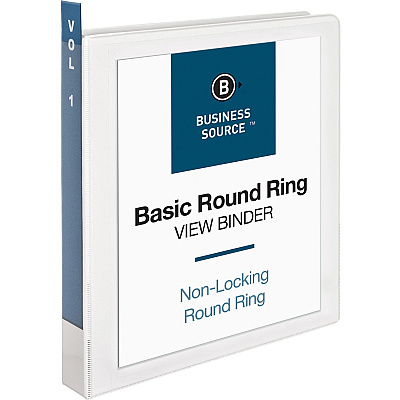 Business Source Round-ring View Binder (BSN09953CT)