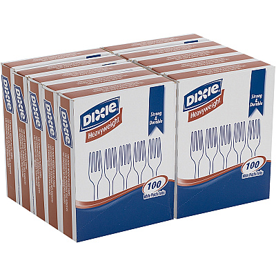 Dixie Heavyweight Disposable Forks Grab-N-Go by GP Pro (DXEFH207CT)