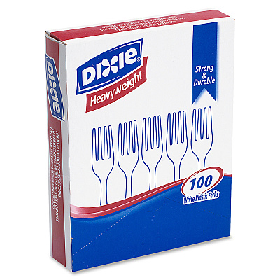 Dixie Heavyweight Disposable Forks Grab-N-Go by GP Pro (DXEFH207CT)