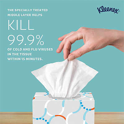 Kleenex Professional Anti-Viral Facial Tissue (KCC21286CT)