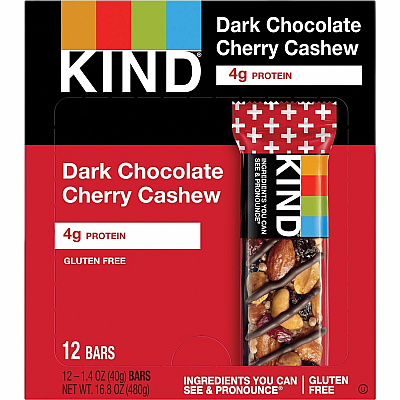 KIND Dark Chocolate Cherry Cashew Nut Bars (KND17250)