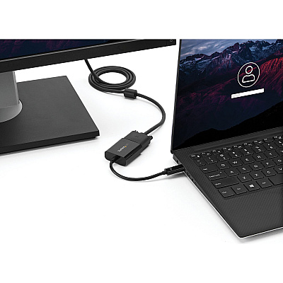 StarTech Usb-c To Vga Adapter - Usb Type-c To Vga Video Converter - Usb 3.1 Type-c To Vga Video Adapter - Usb 2.0 Type-c To Vga Video Converter (CDP2VGA)