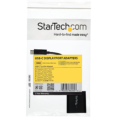 StarTech Usb-c To Vga Adapter - Usb Type-c To Vga Video Converter - Usb 3.1 Type-c To Vga Video Adapter - Usb 2.0 Type-c To Vga Video Converter (CDP2VGA)