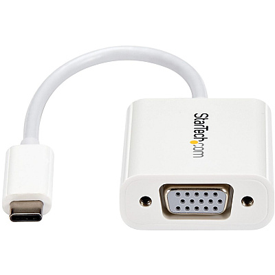 StarTech Usb-c To Vga Adapter - White (CDP2VGAW)