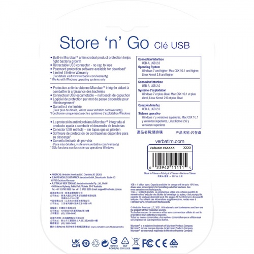 Verbatim 32GB Store 'n' Go USB Flash Drive - 2pk - Blue, Green (99124)