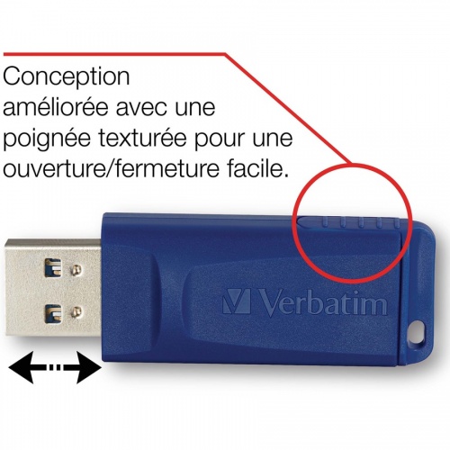 Verbatim 8GB USB Flash Drive - 5pk - Blue (99121)
