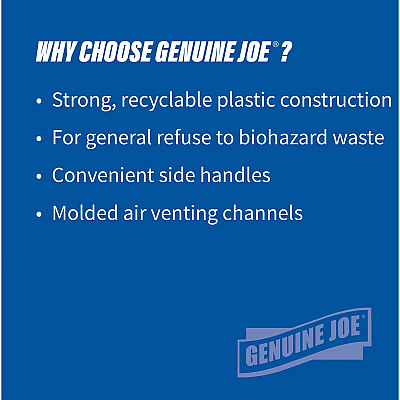 Genuine Joe Heavy-Duty Trash Container (GJO60463CT)