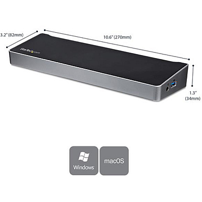 StarTech Docking Station - Triple Monitor Usb 3.0 (USB3DOCKH2DP)