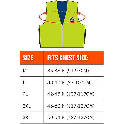 ergodyne Chill-Its Evaporative Cooling Vest (EGO12534)