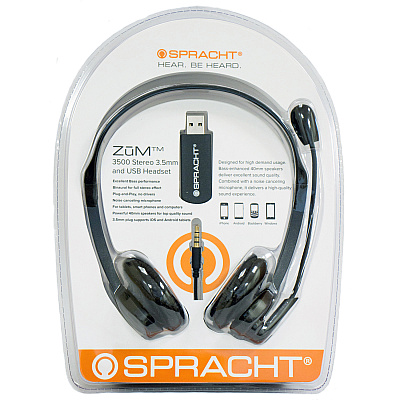 Spracht ZŪM Stereo 3.5 and USB Headset (ZUM3500)