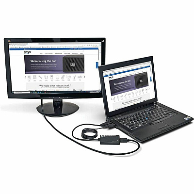 Eaton Tripp Lite Series VGA to HDMI Active Adapter Cable with Audio and USB Power (M/F), 1080p, 6 in. (15.2 cm) (P116003HDU)