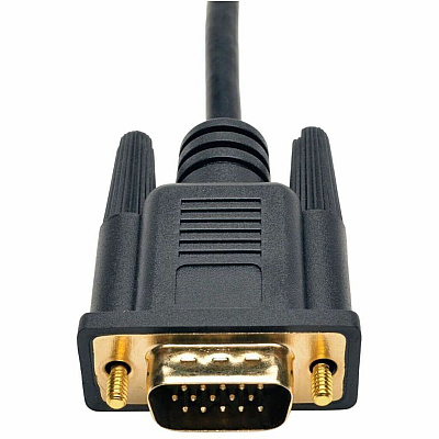 Eaton Tripp Lite Series VGA to HDMI Active Adapter Cable with Audio and USB Power (M/F), 1080p, 6 in. (15.2 cm) (P116003HDU)