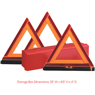 deflecto Emergency Warning Triangle Kit (DEF73071100)