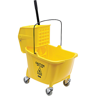 Genuine Joe 35-quart Side Press Mop Bucket & Wringer Combo (GJO02347)