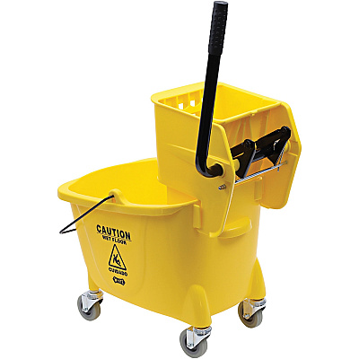 Genuine Joe 35-quart Side Press Mop Bucket & Wringer Combo (GJO02347)
