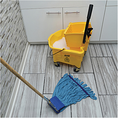 Genuine Joe 35-quart Side Press Mop Bucket & Wringer Combo (GJO02347)