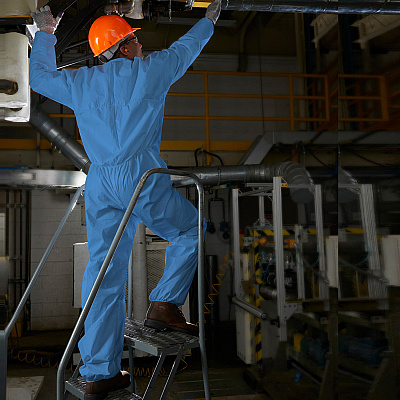 Kleenguard A20 Coveralls - Zipper Front, Elastic Back, Wrists & Ankles (KCC58505)