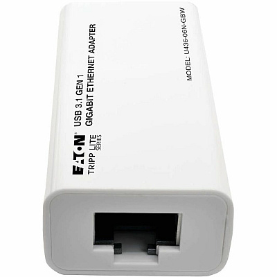 Eaton Tripp Lite Series USB-C to Gigabit Network Adapter, Thunderbolt 3 Compatibility - White (U43606NGBW)