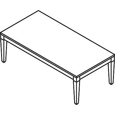 Lorell Solid Wood Coffee Table (LLR59544)