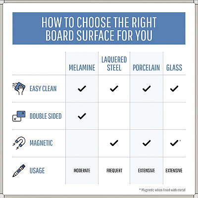 Bi-silque Porcelain Magnetic Dry Erase Board (BVCCR0801170MV)