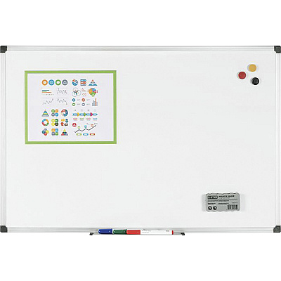Bi-silque Porcelain Magnetic Dry Erase Board (BVCCR0801170MV)