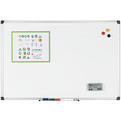 Bi-silque Porcelain Magnetic Dry Erase Board (BVCCR1201170MV)